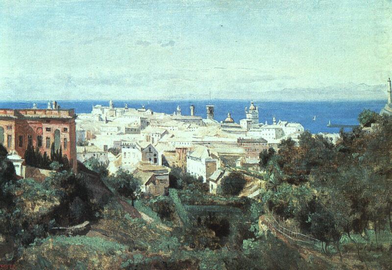  Jean Baptiste Camille  Corot View of Genoa china oil painting image